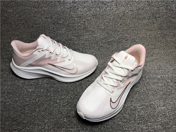 New Men Nike Quest 3 White Pink Shoes